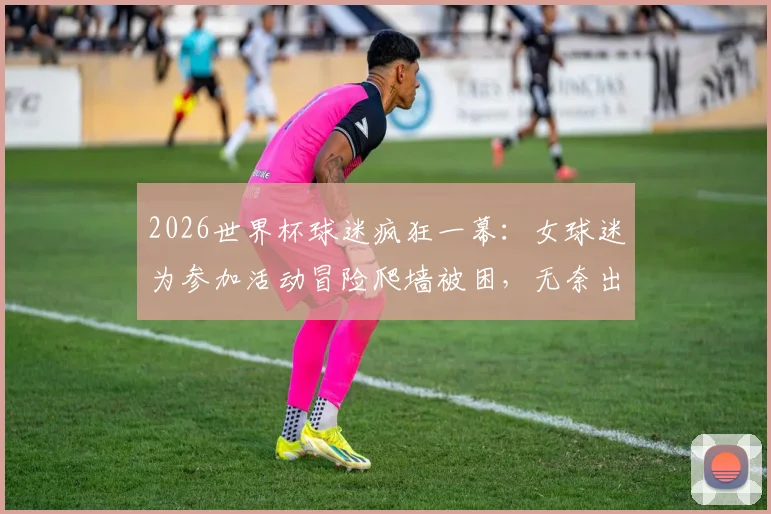 2026世界杯球迷疯狂一幕：女球迷为参加活动冒险爬墙被困，无奈出动起重机紧急营救